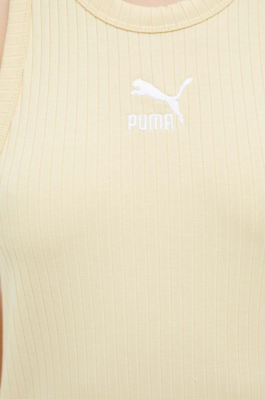 Puma Рокля в жълто къса с кройка по тялото - Pepit.bg