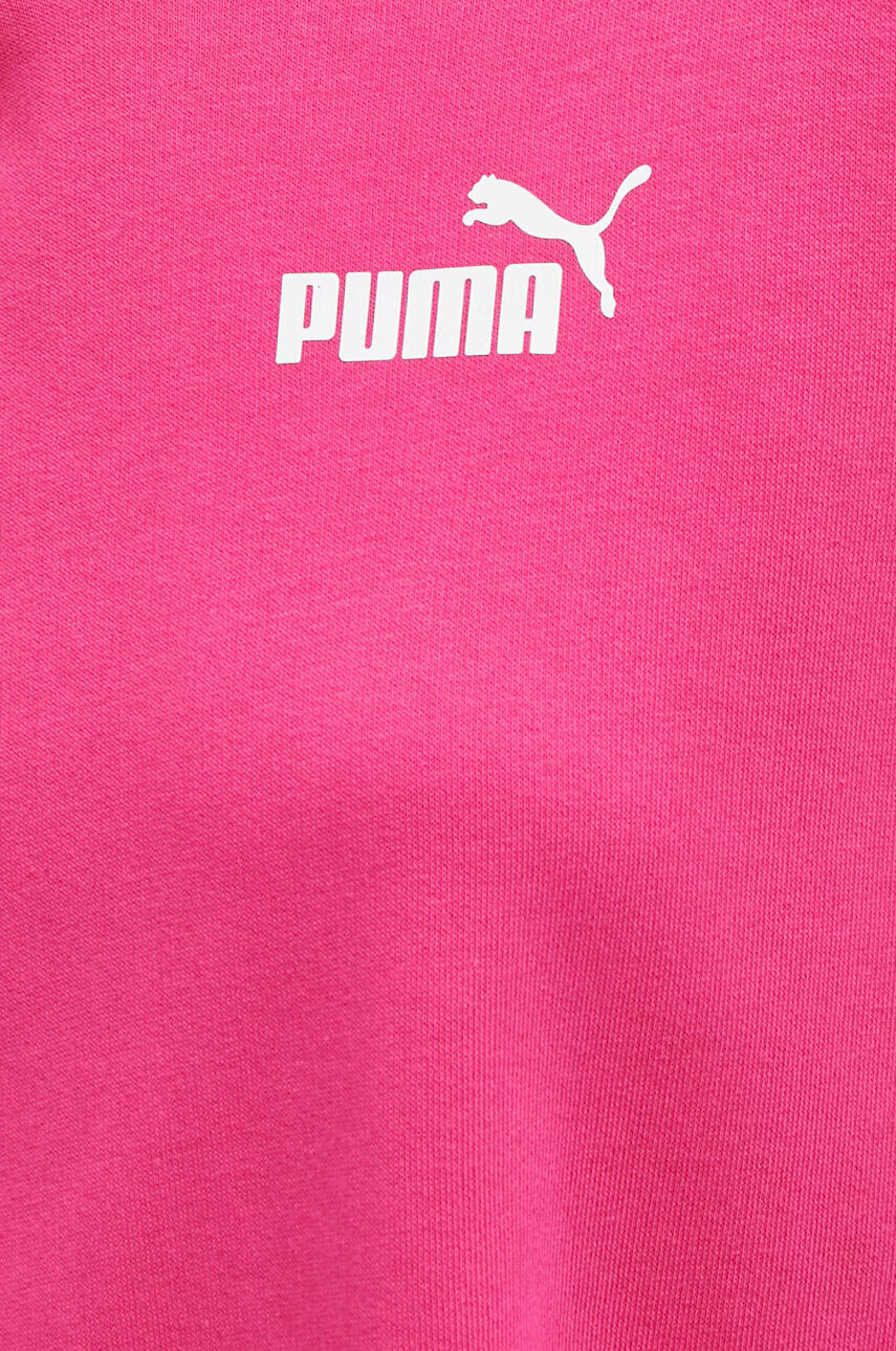 Puma Спортен суичър в розово с качулка с принт - Pepit.bg