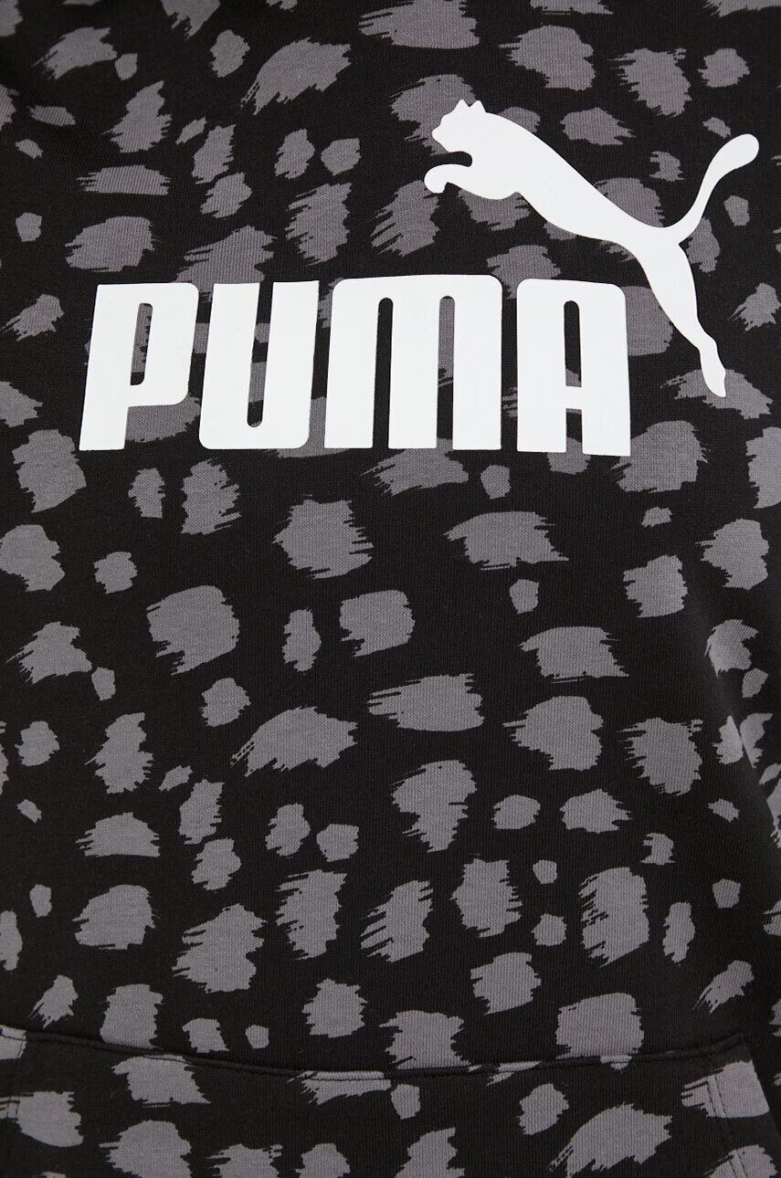 Puma Спортен суичър в черно с качулка с десен - Pepit.bg