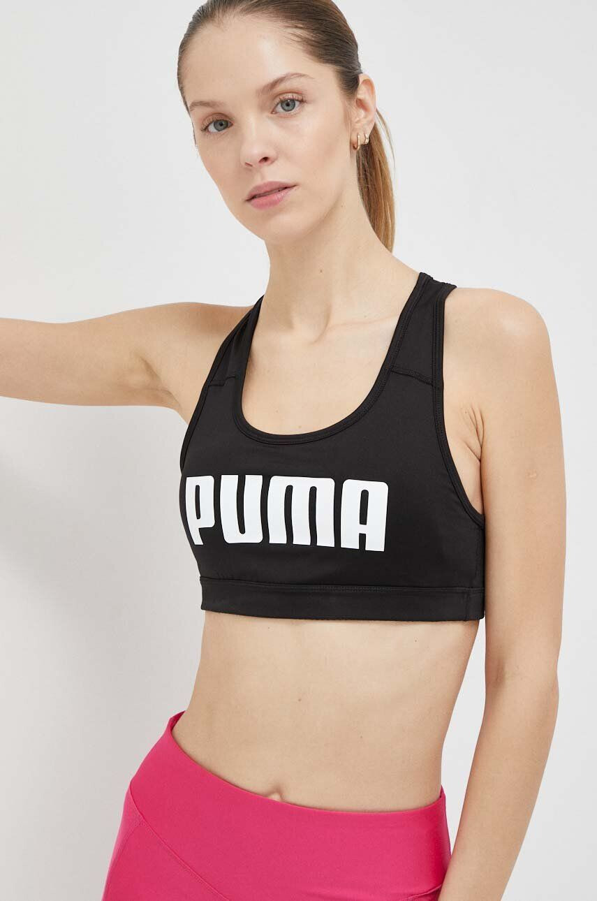 Puma Спортен сутиен в черно - Pepit.bg