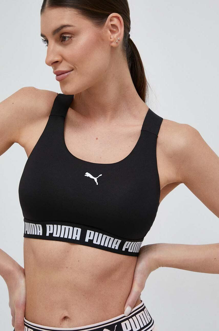 Puma Спортен сутиен Feel It в черно - Pepit.bg