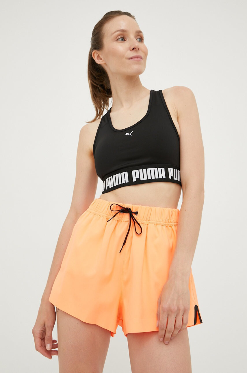 Puma Спортен сутиен Strong в черно - Pepit.bg
