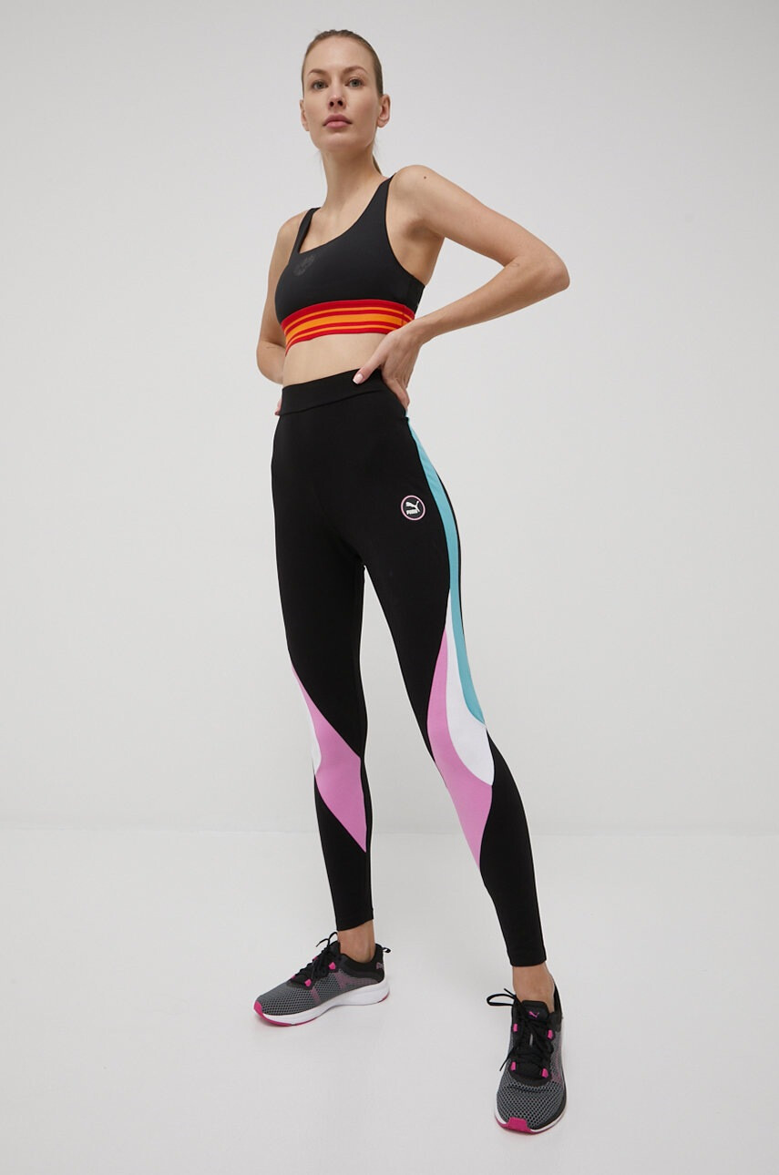 Puma Спортен сутиен Title Nine 532501 в черно - Pepit.bg