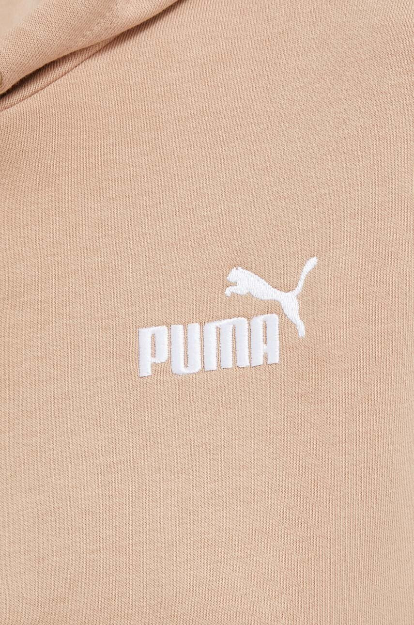 Puma Суичър в бежово с качулка с апликация - Pepit.bg
