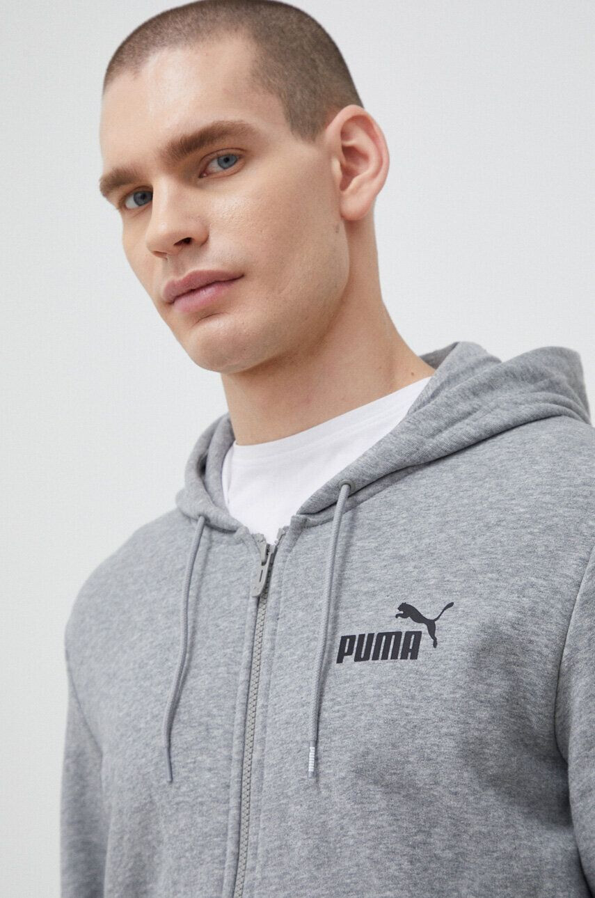 Puma Суичър в сиво с качулка меланж на - Pepit.bg