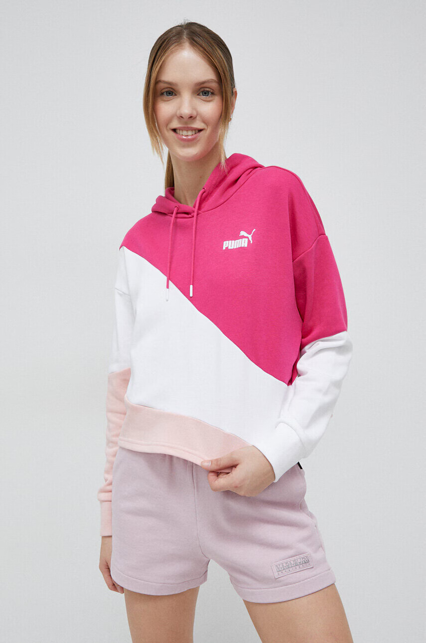Puma Суичър в зелено с качулка с изчистен дизайн - Pepit.bg