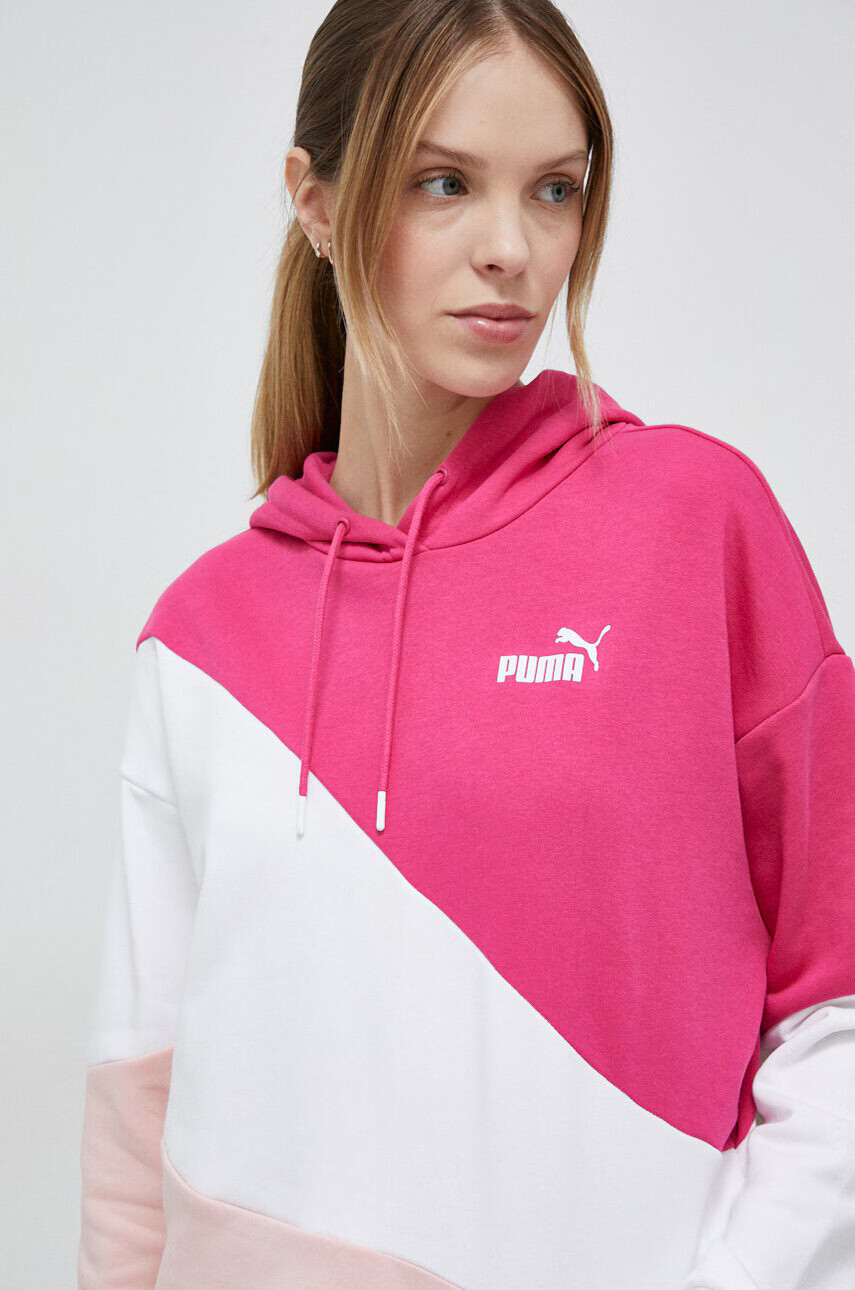 Puma Суичър в зелено с качулка с изчистен дизайн - Pepit.bg