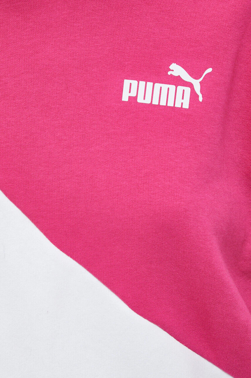 Puma Суичър в розово с качулка с десен - Pepit.bg