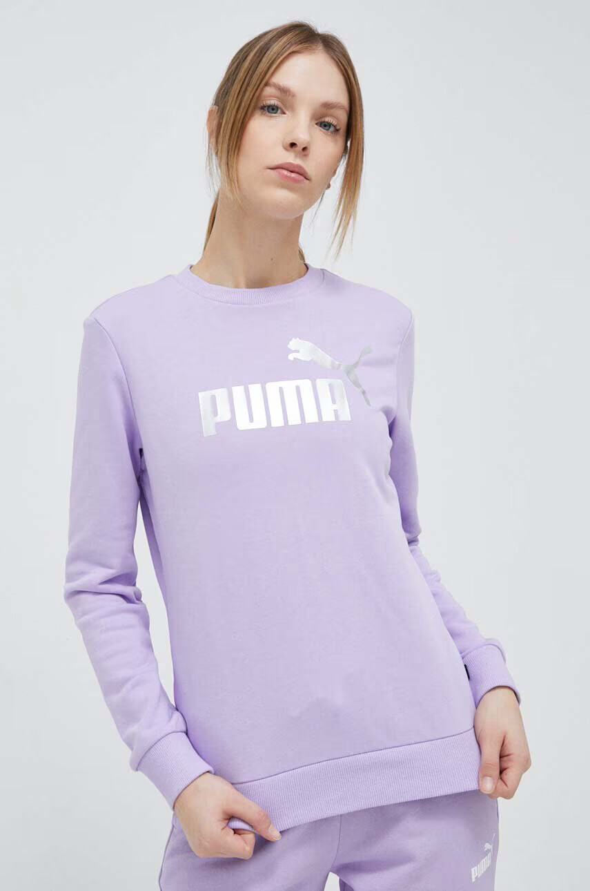 Puma Суичър в лилаво с десен - Pepit.bg
