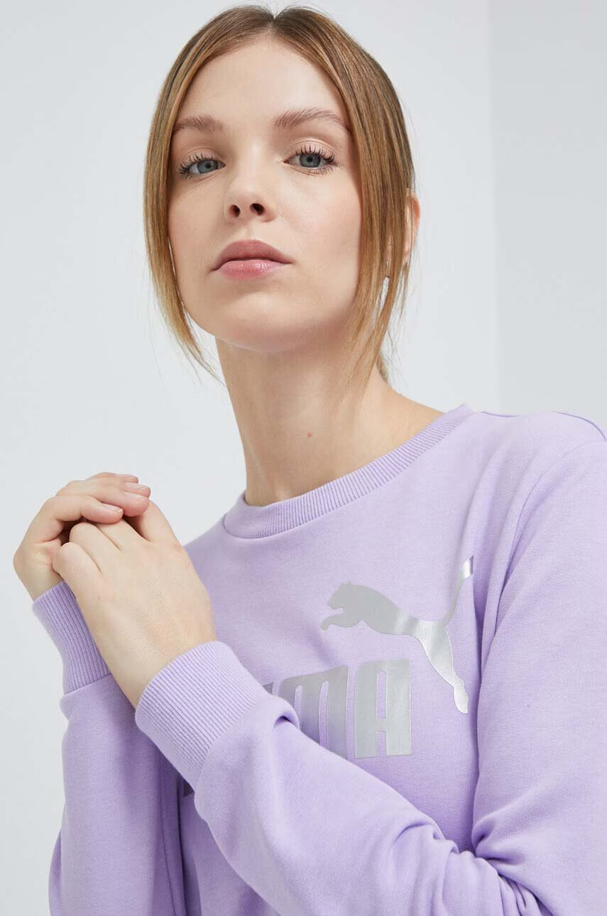Puma Суичър в лилаво с десен - Pepit.bg
