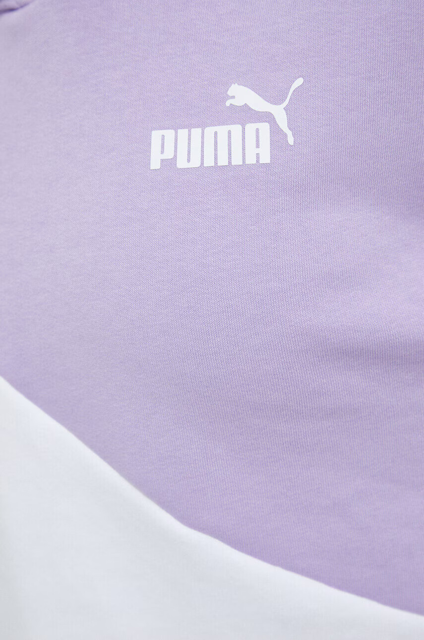Puma Суичър в лилаво с качулка с десен - Pepit.bg