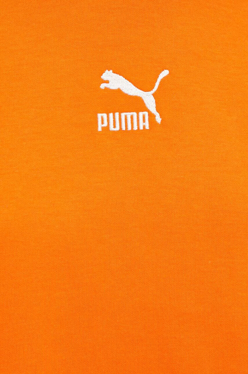 Puma Суичър в оранжево с качулка с изчистен дизайн - Pepit.bg