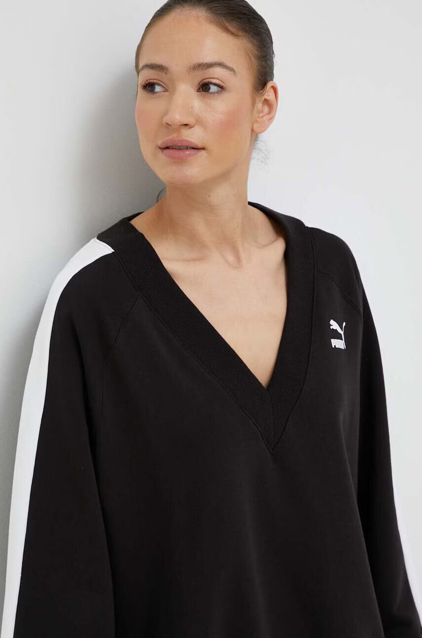 Puma Суичър в черно с десен - Pepit.bg