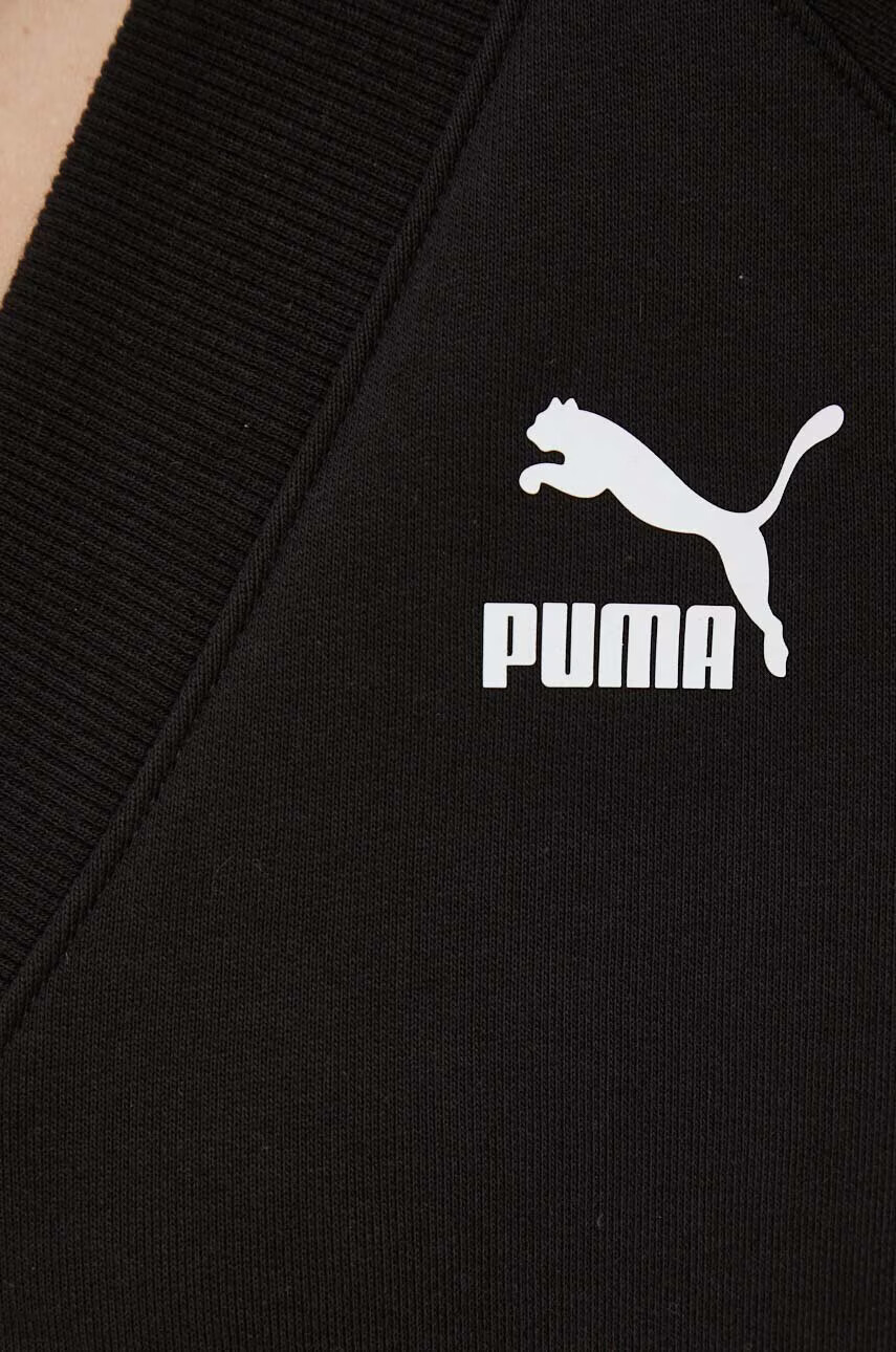 Puma Суичър в черно с десен - Pepit.bg