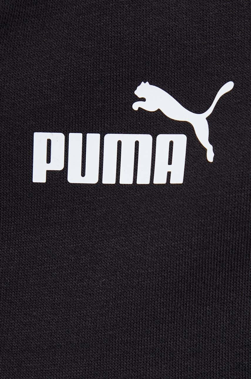 Puma Суичър в черно с качулка с принт - Pepit.bg