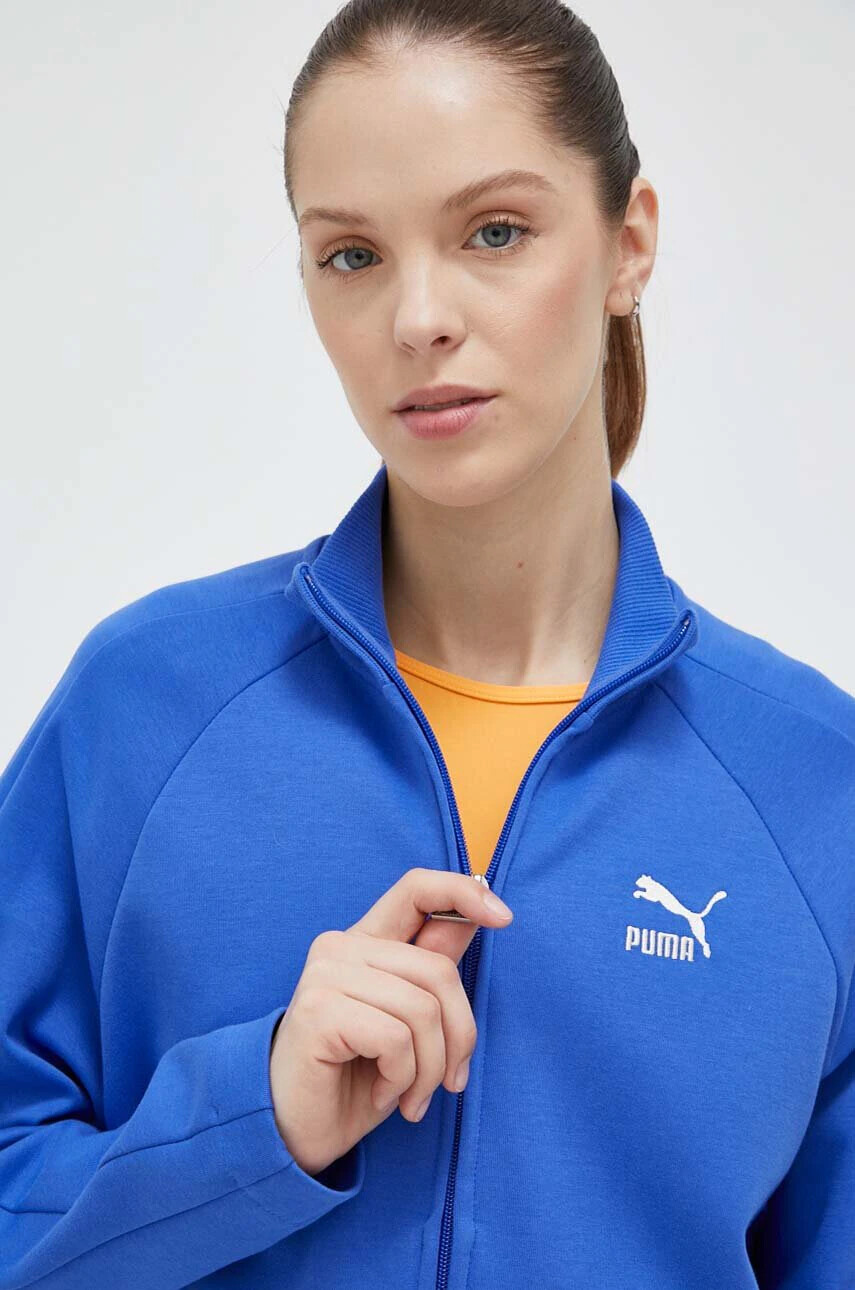 Puma Суичър в синьо с изчистен дизайн - Pepit.bg