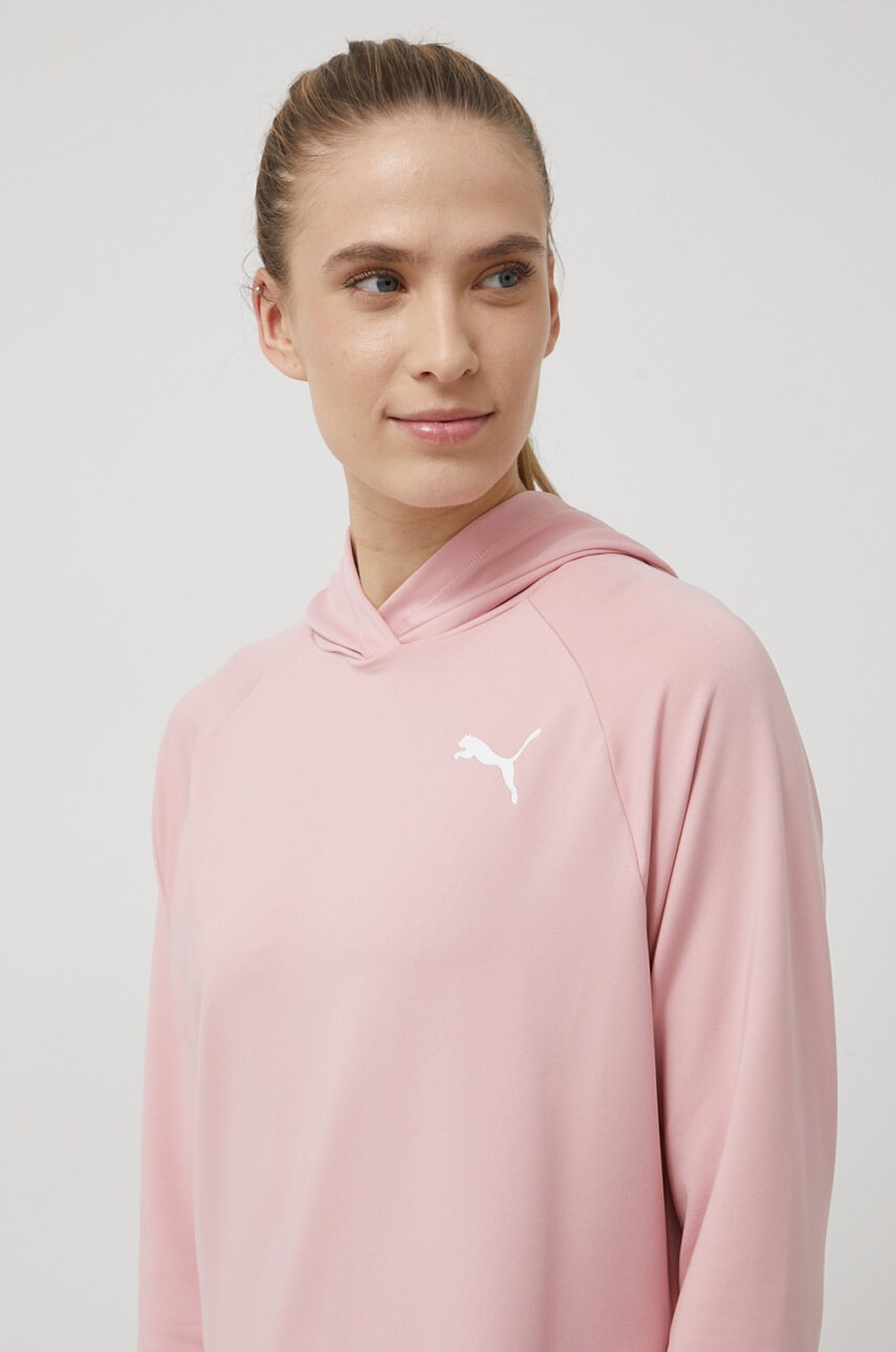Puma Суичър 586858 в розово с изчистен дизайн - Pepit.bg