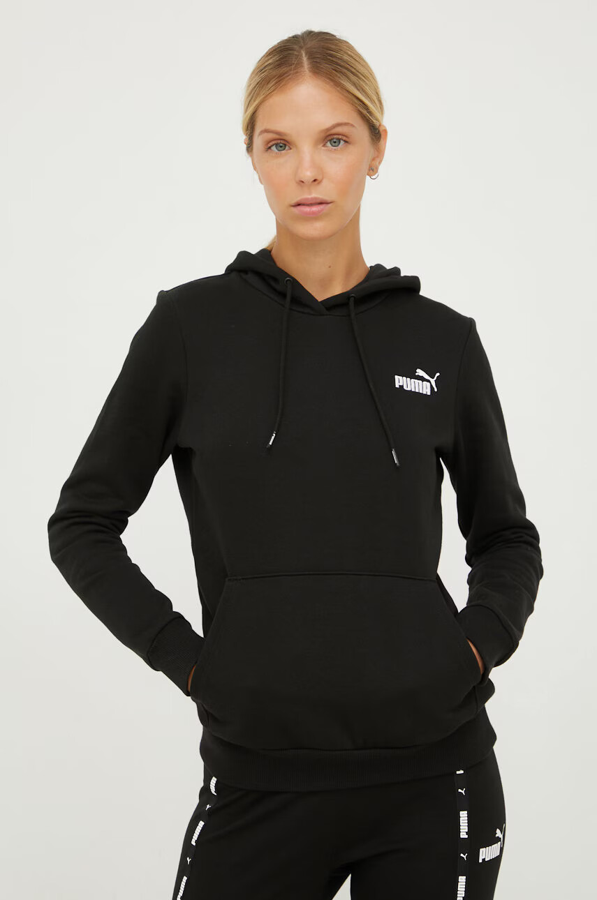 Puma Суичър в черно с изчистен дизайн - Pepit.bg