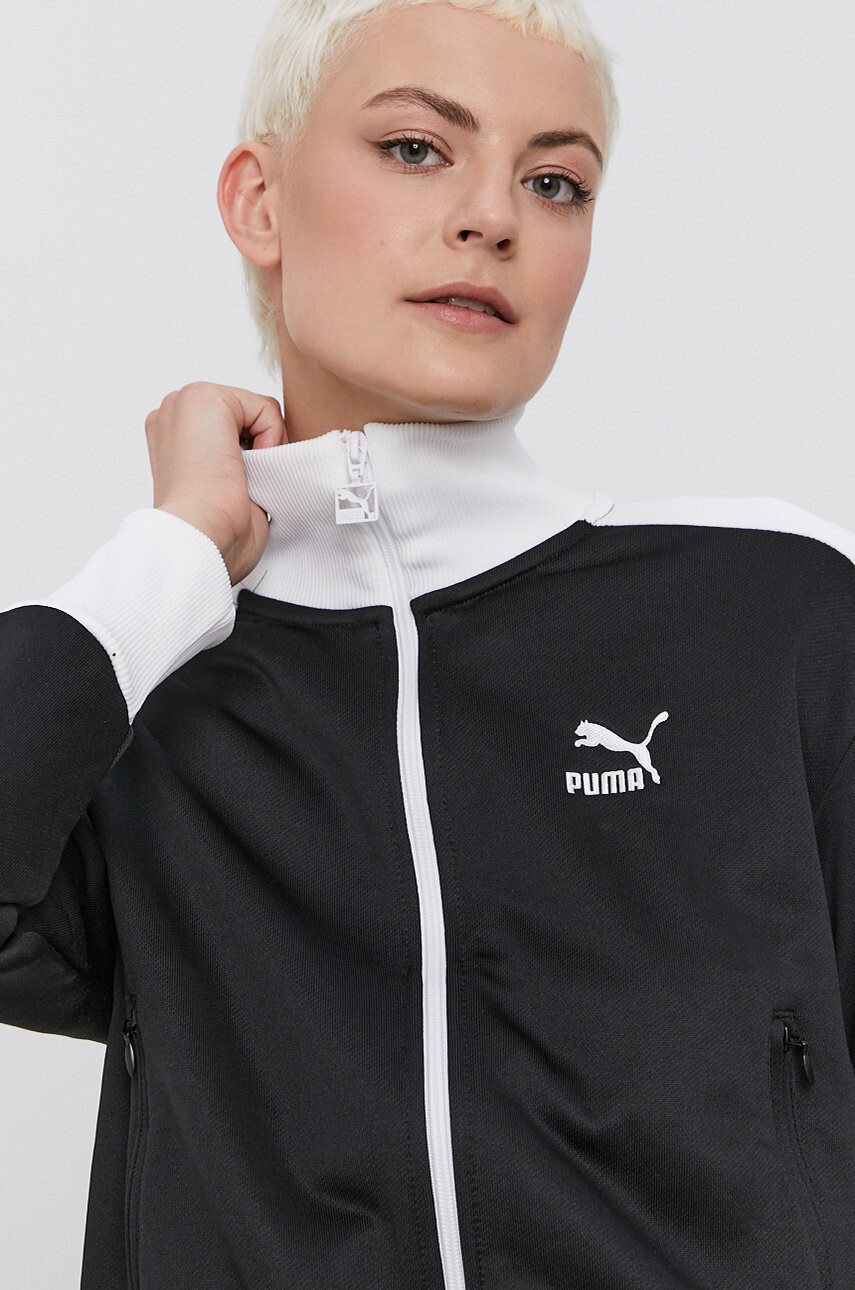 Puma Суичър 531623 дамски в черно с принт - Pepit.bg
