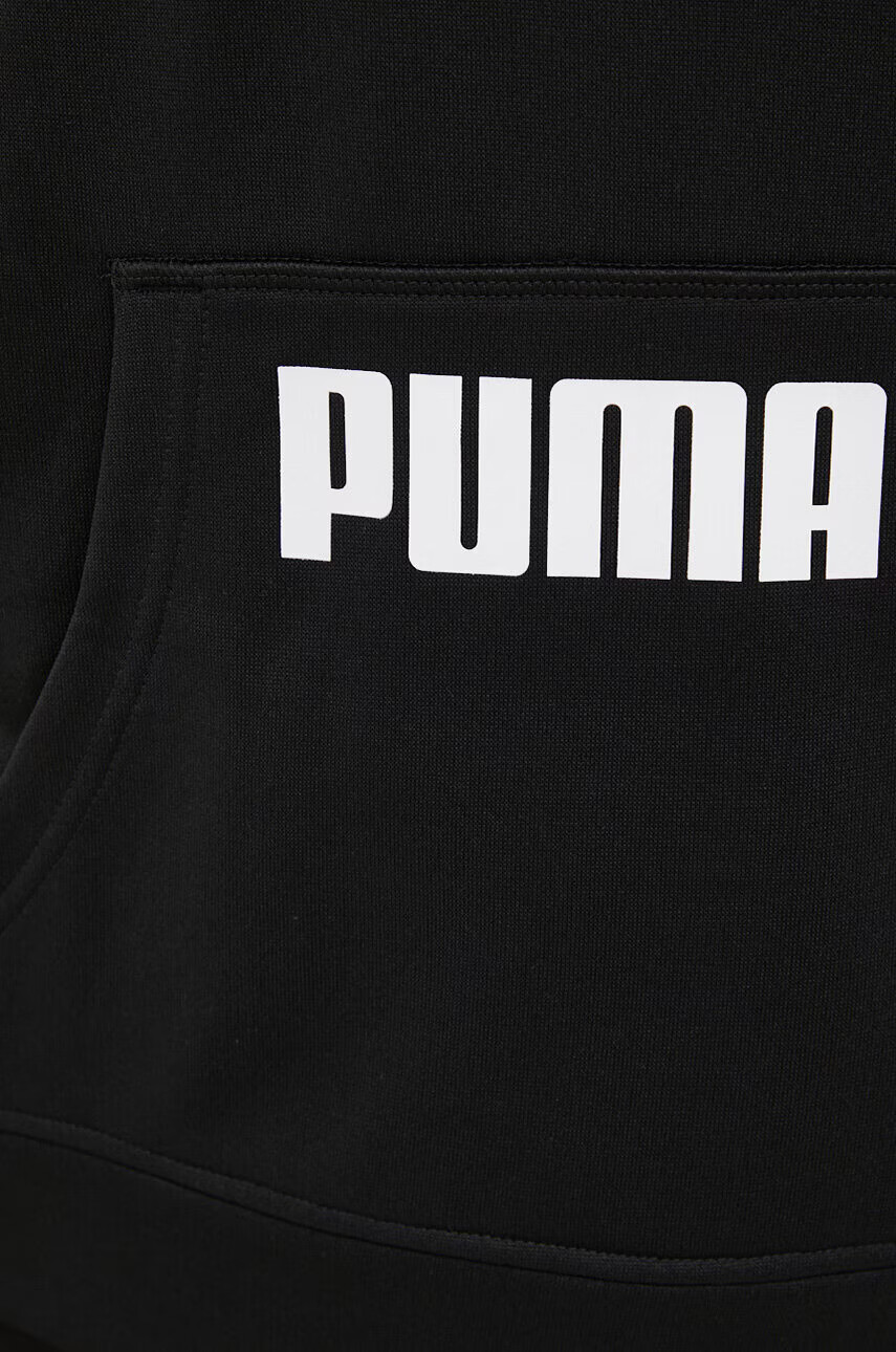 Puma Суичър за трениране Train All Day в черно с качулка с принт - Pepit.bg