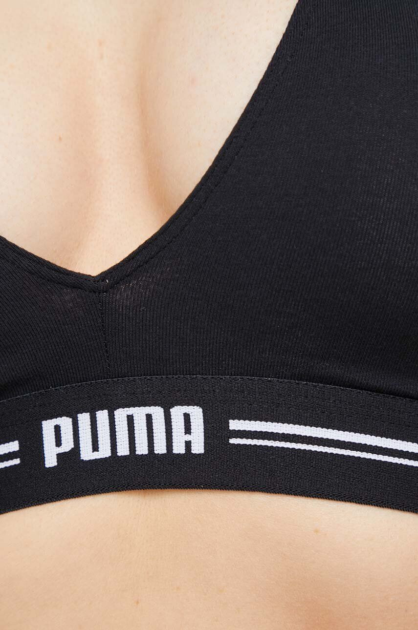 Puma Сутиен в черно с изчистен дизайн - Pepit.bg