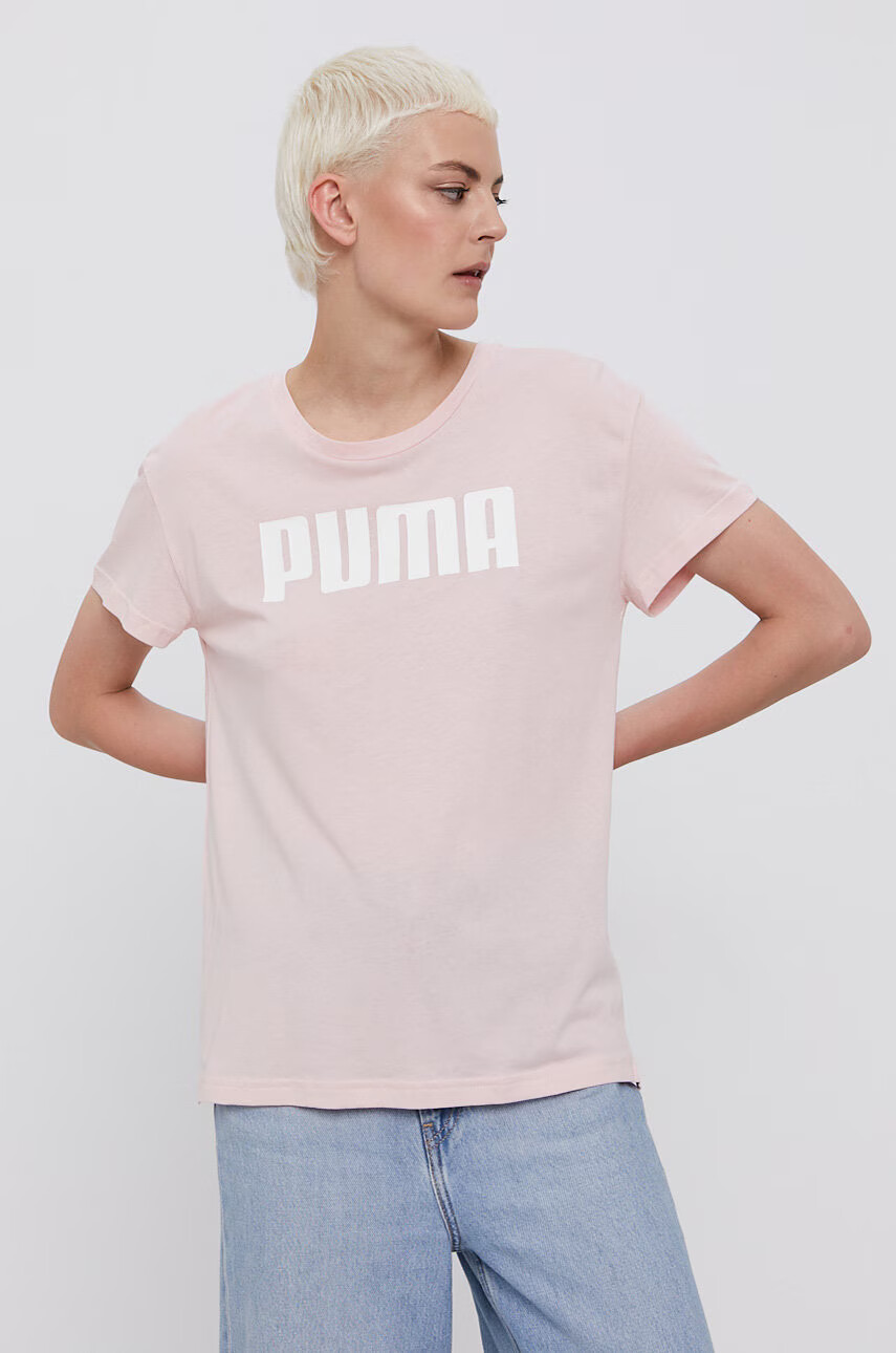 Puma Тениска 586454 дамска в розово - Pepit.bg