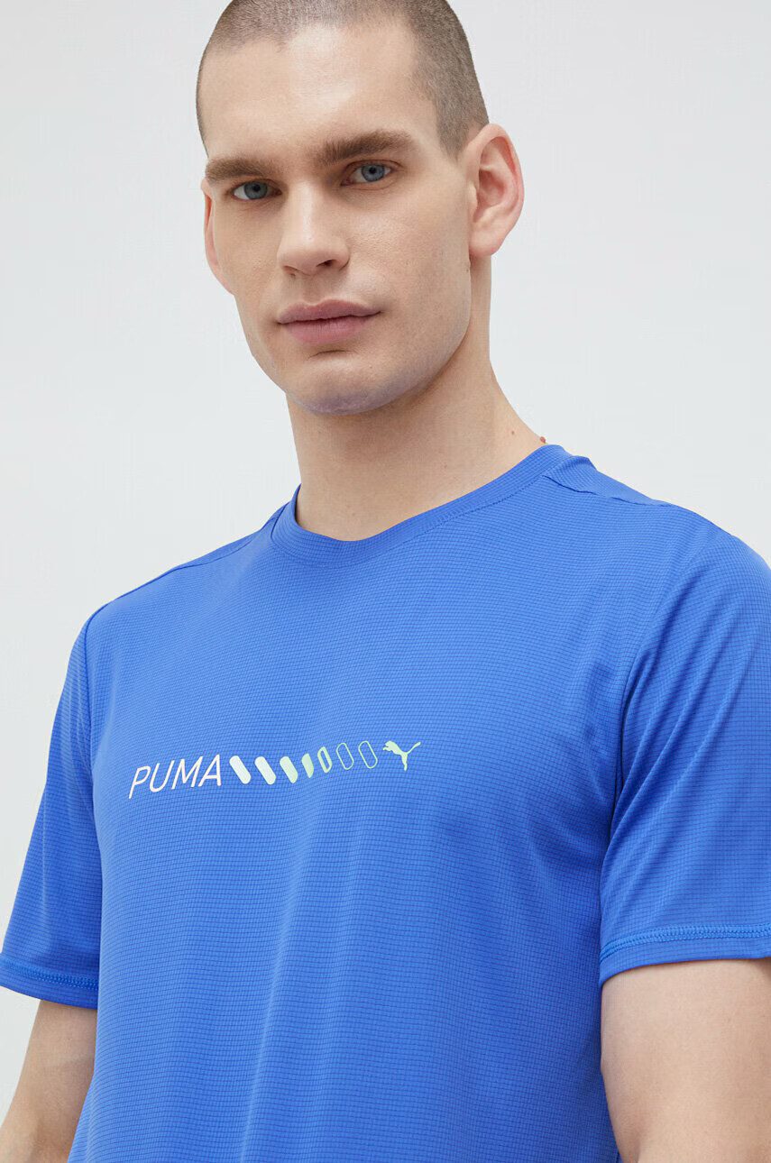 Puma Тениска за бягане в лилаво с принт - Pepit.bg