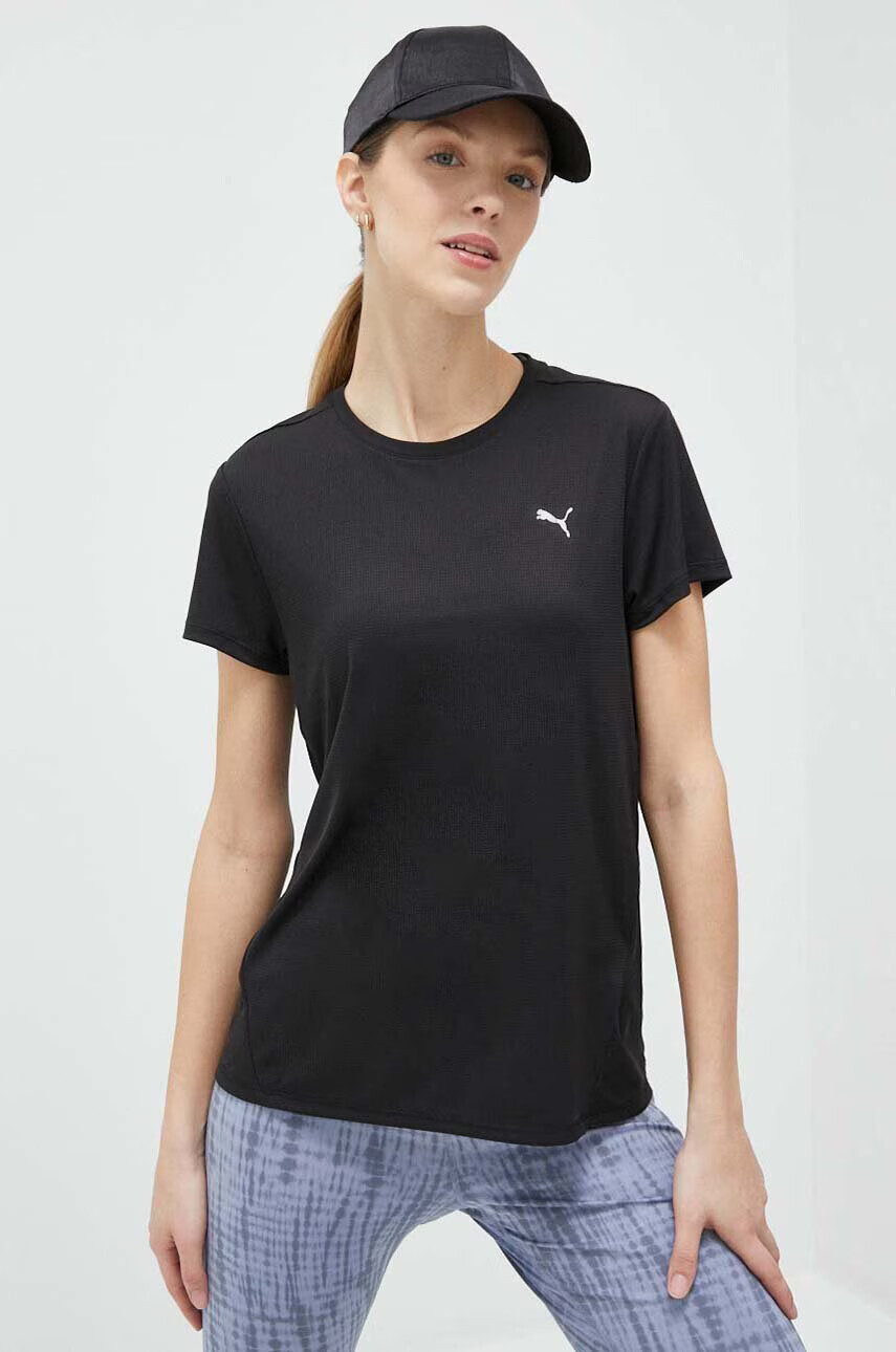 Puma Тениска за бягане Favourite в черно - Pepit.bg