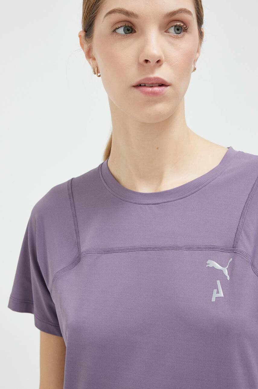 Puma Тениска за бягане Seasons в лилаво - Pepit.bg