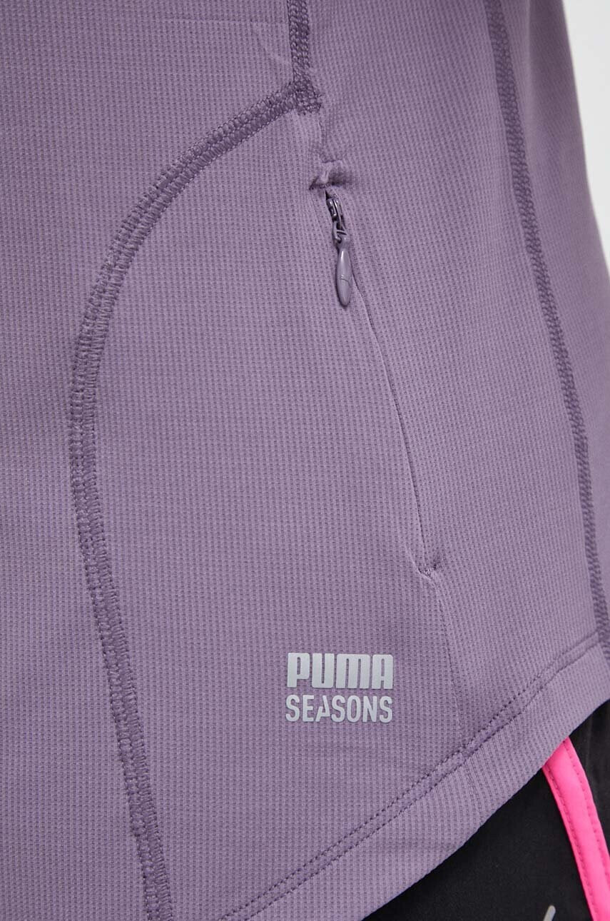Puma Тениска за бягане Seasons в лилаво - Pepit.bg