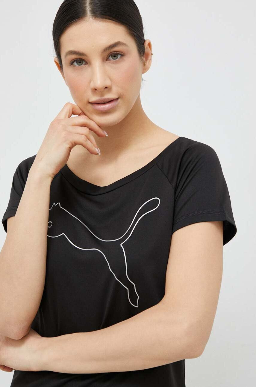 Puma Тениска за трениране Favorite в черно - Pepit.bg