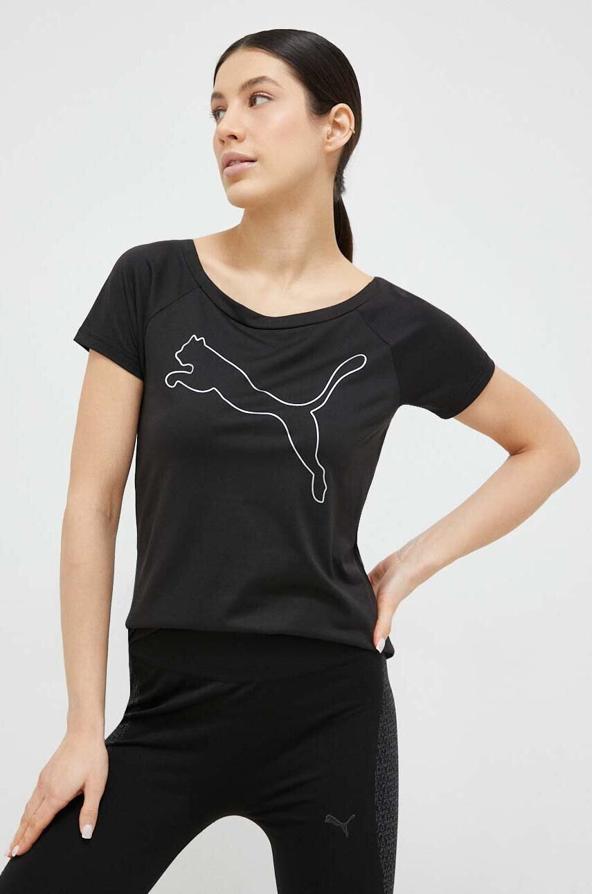 Puma Тениска за трениране Favorite в черно - Pepit.bg