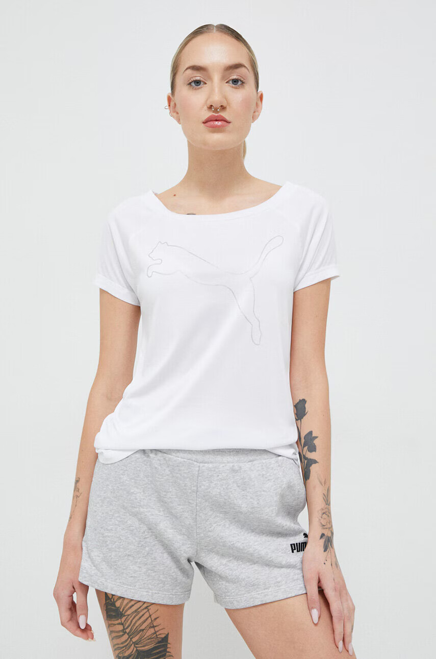 Puma Тениска за трениране Favorite в бяло - Pepit.bg