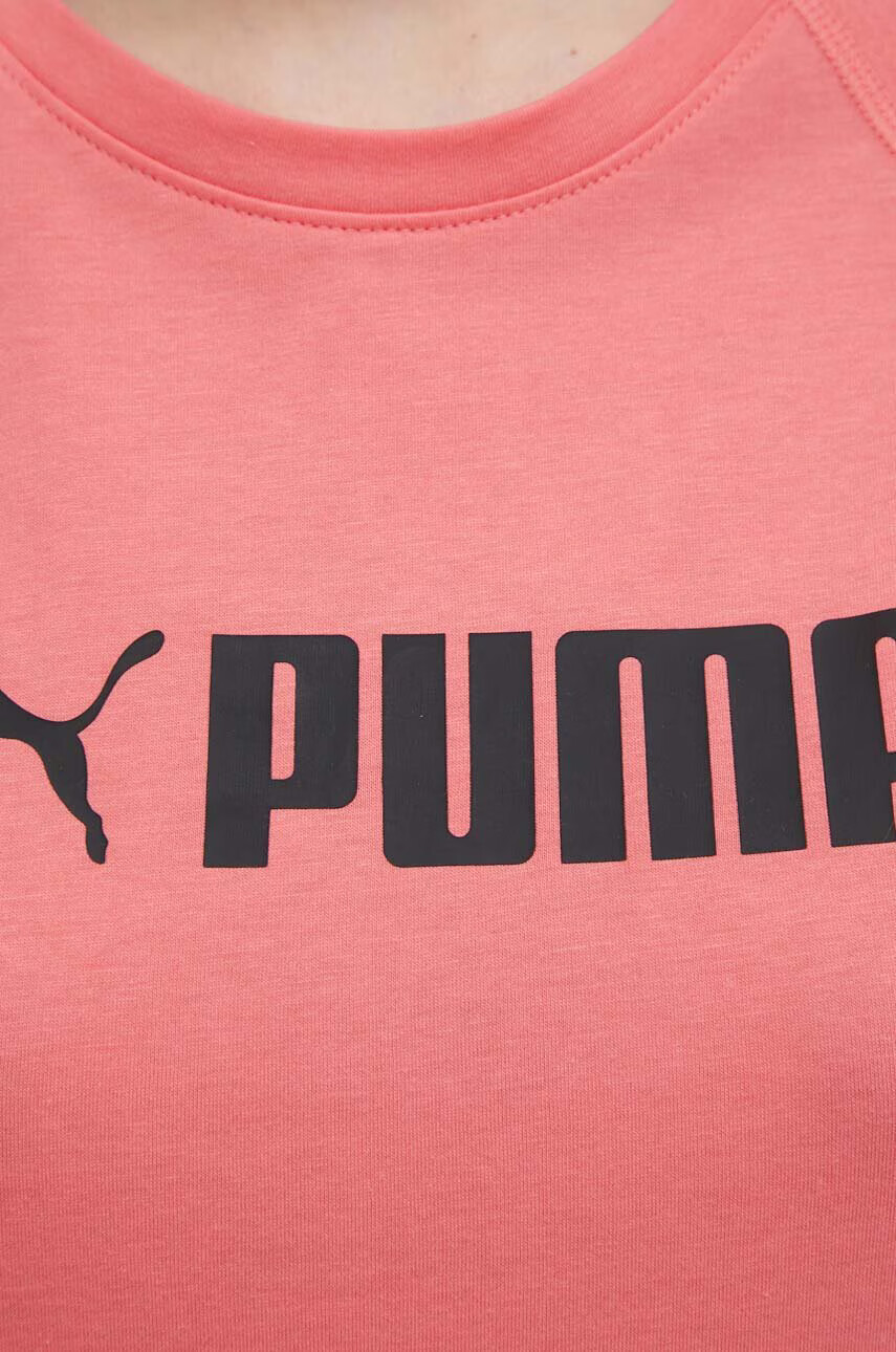 Puma Тениска за трениране Fit Logo в розово - Pepit.bg