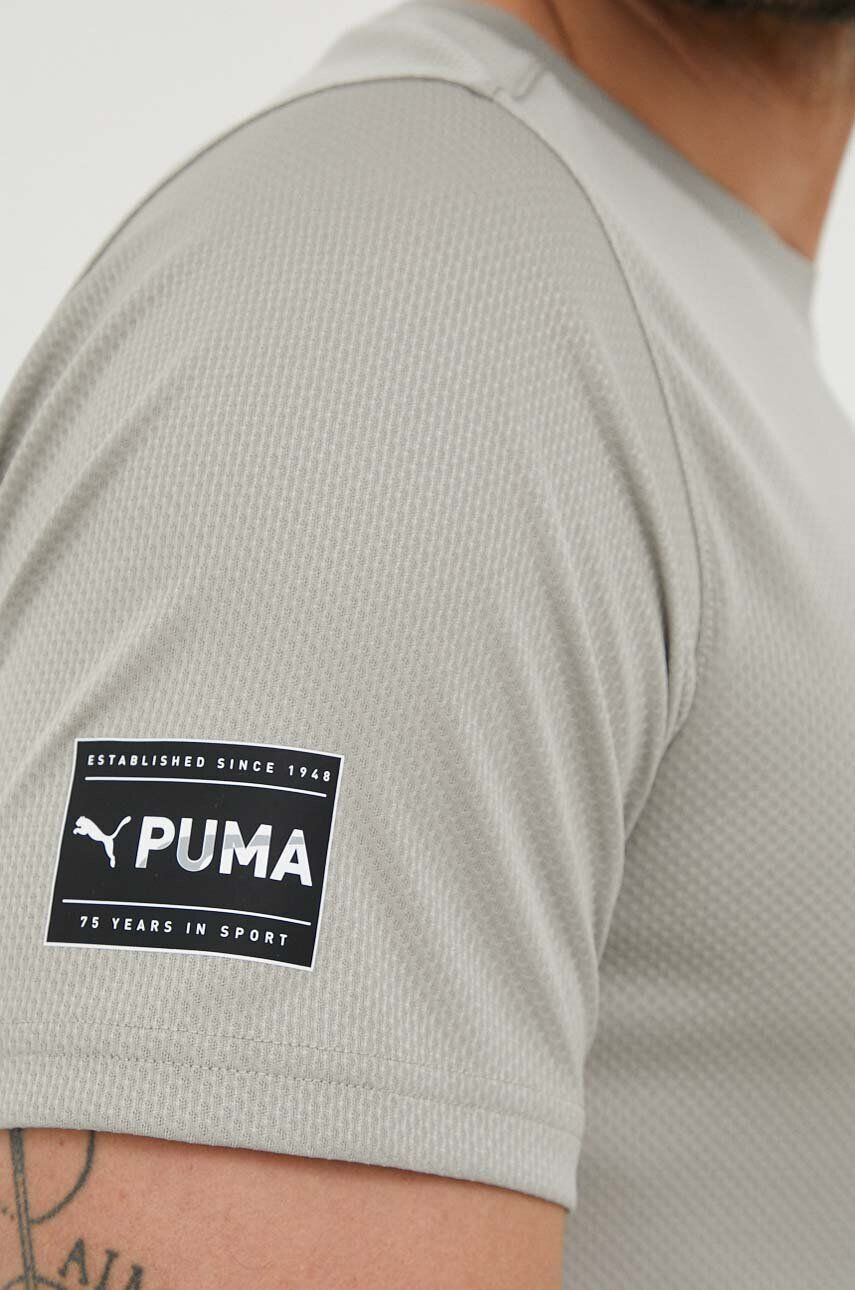 Puma Тениска за трениране Fit Ultrabreathe Q2 в зелено с принт - Pepit.bg