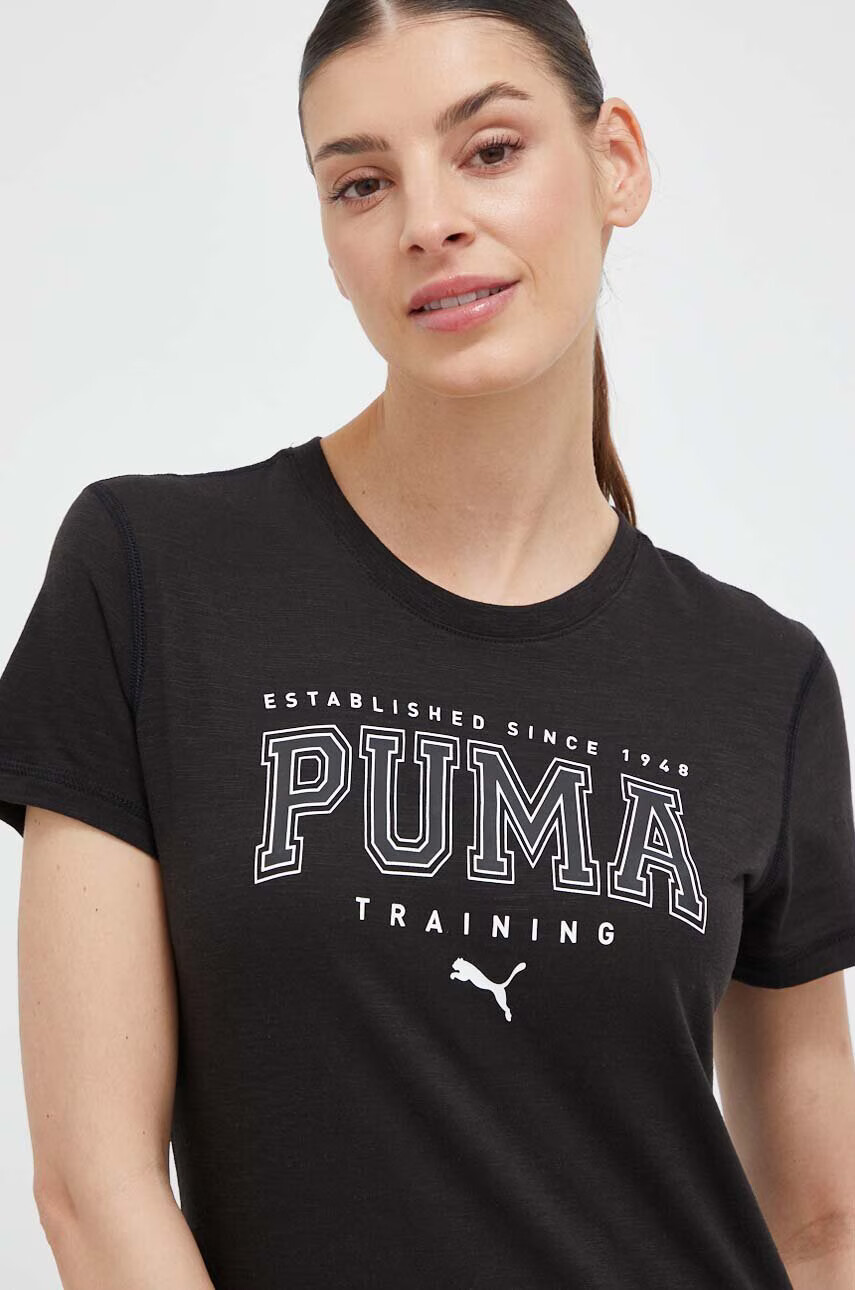 Puma Тениска за трениране Graphic Tee Fit в черно - Pepit.bg
