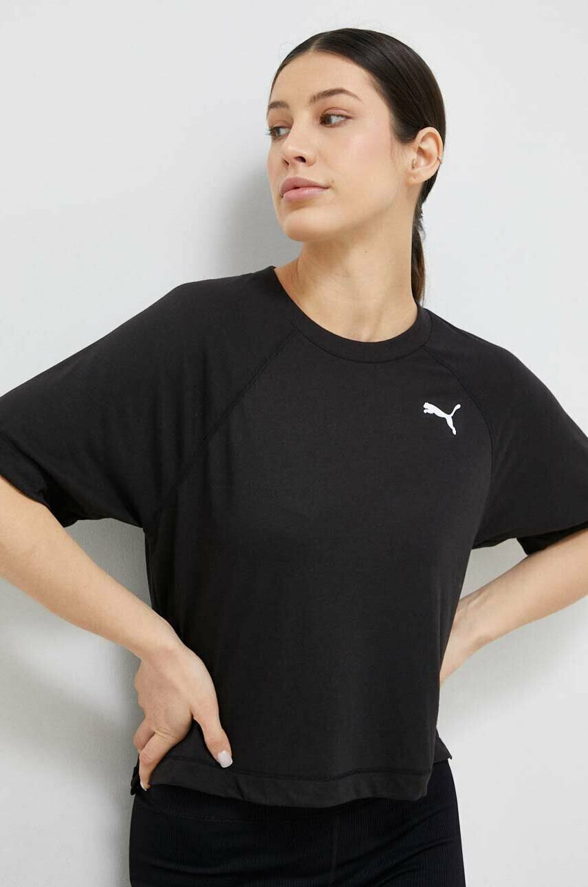 Puma Тениска за трениране Modern Sports в черно - Pepit.bg