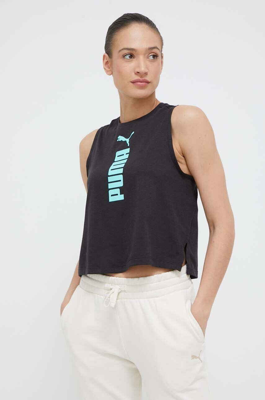 Puma Топ за трениране в черно - Pepit.bg