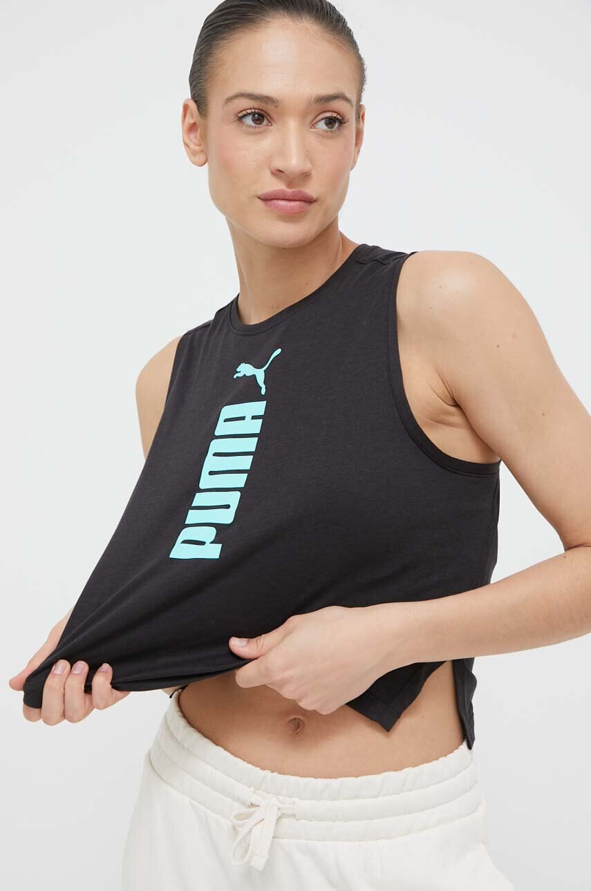 Puma Топ за трениране в черно - Pepit.bg