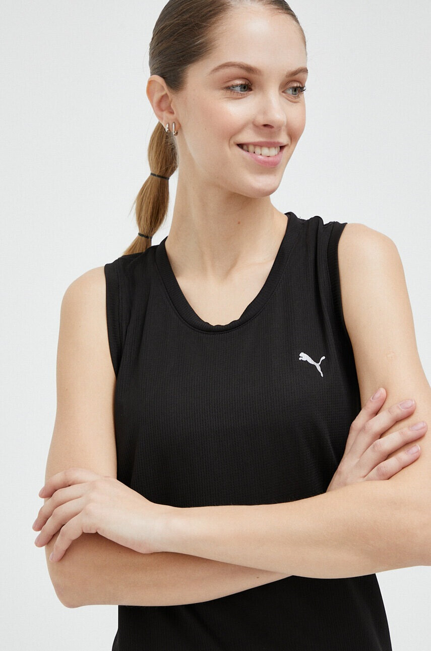 Puma Топ за трениране в черно - Pepit.bg