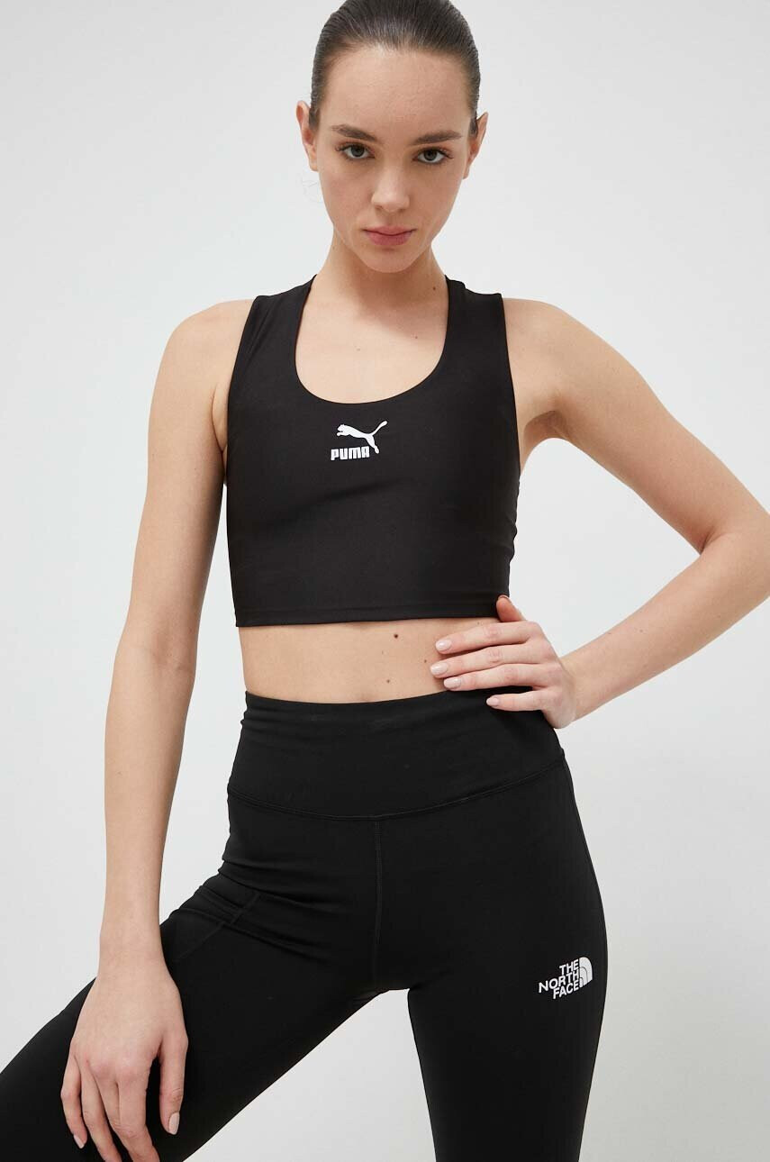 Puma Топ за трениране T7 в черно - Pepit.bg