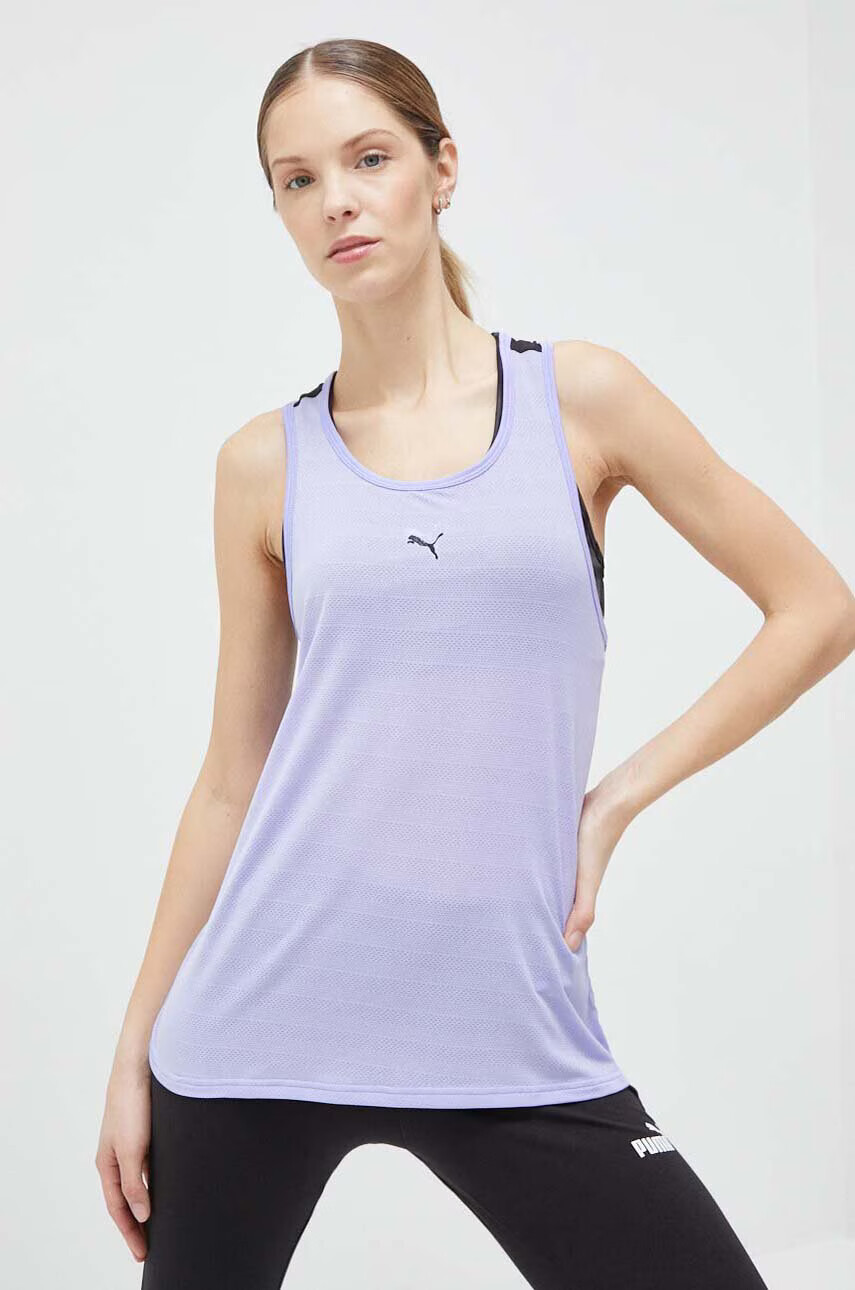 Puma Топ за трениране Trail All Day в лилаво - Pepit.bg