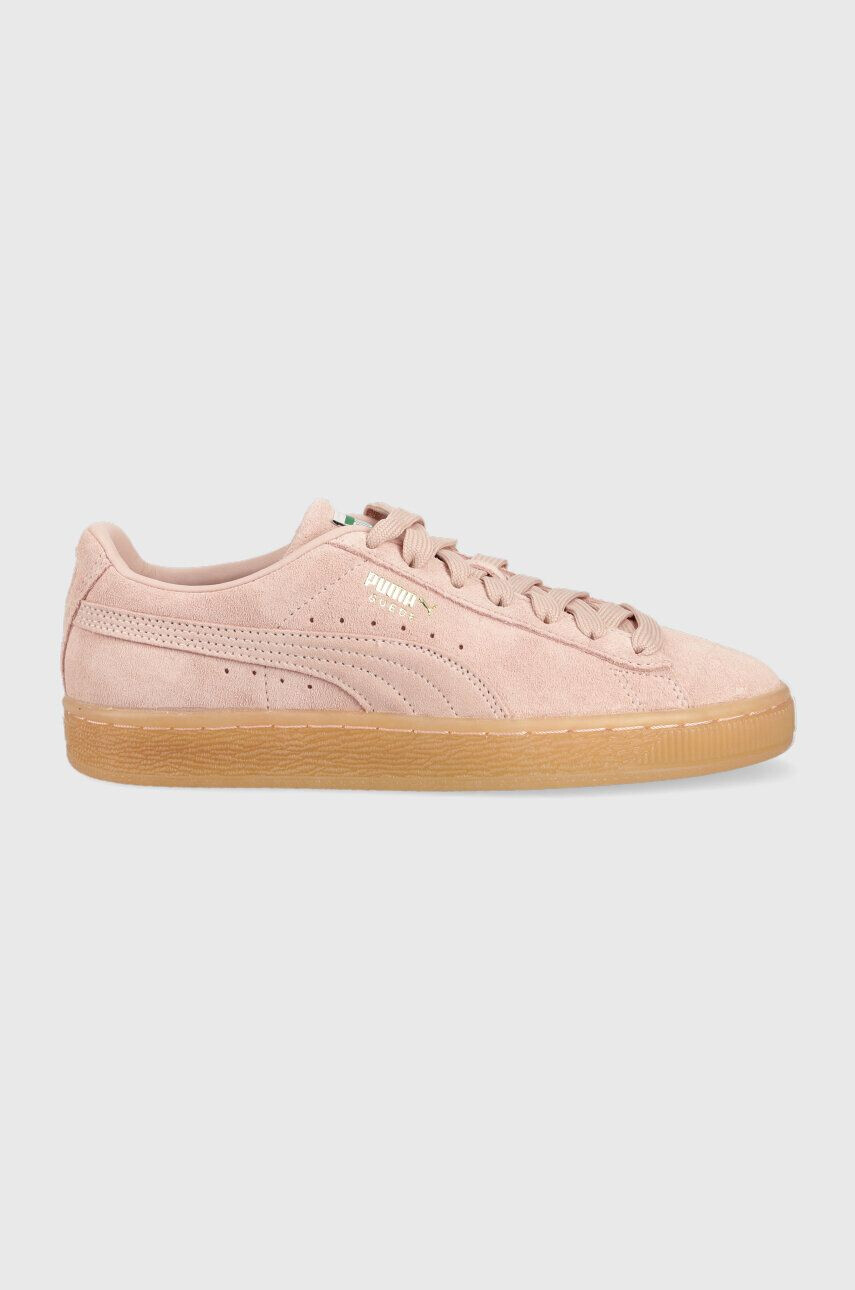 Puma Велурени маратонки Suede Classic XXI в розово 374915 - Pepit.bg