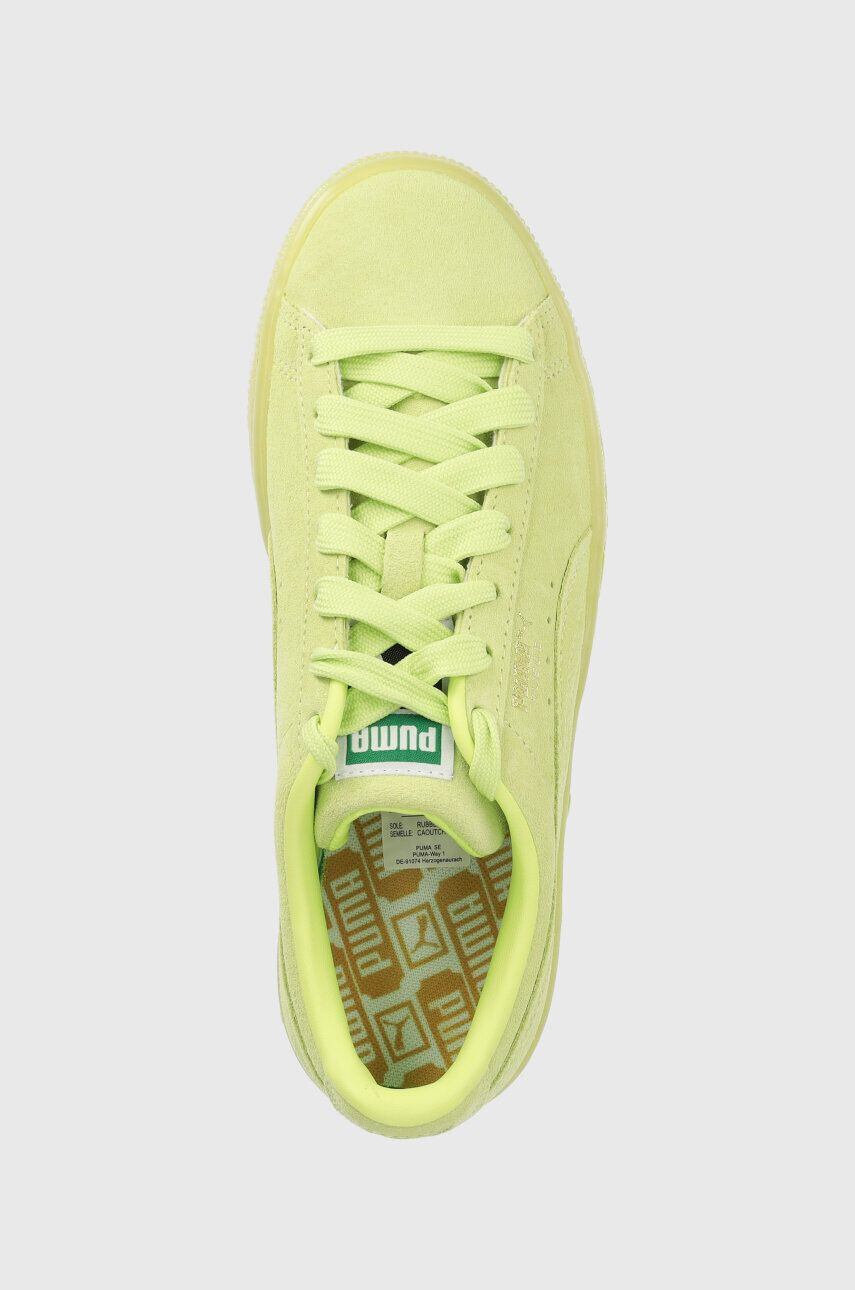 Puma Велурени маратонки Suede Classic XXI в зелено 374915 - Pepit.bg