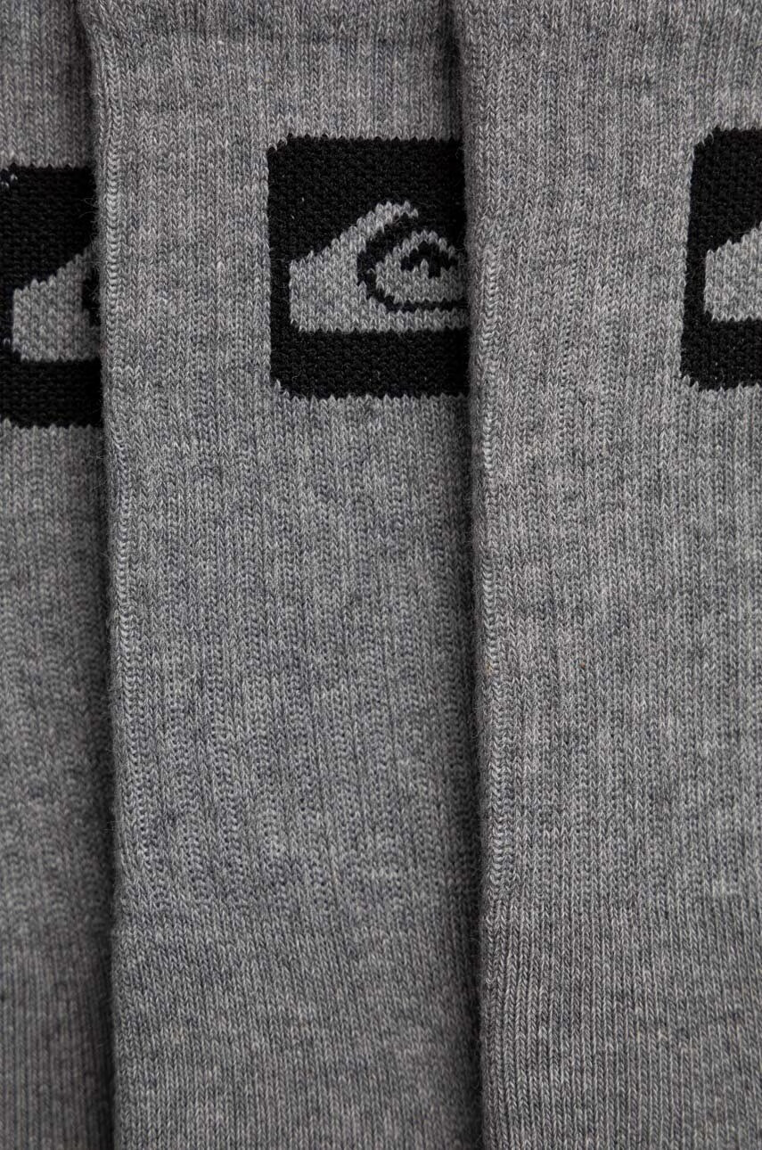 Quiksilver Чорапи (3 броя) в сиво - Pepit.bg