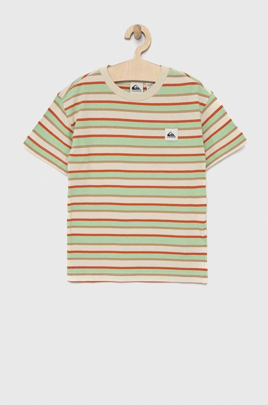 Quiksilver Детска памучна тениска с десен - Pepit.bg