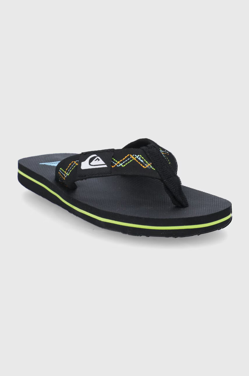 Quiksilver Детски джапанки в черно - Pepit.bg
