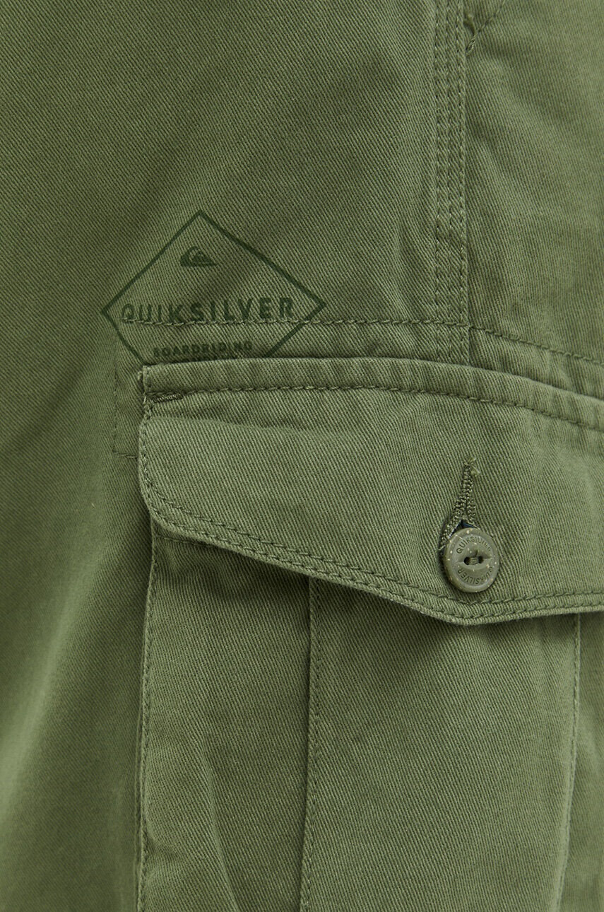 Quiksilver Памучен къс панталон в зелено - Pepit.bg