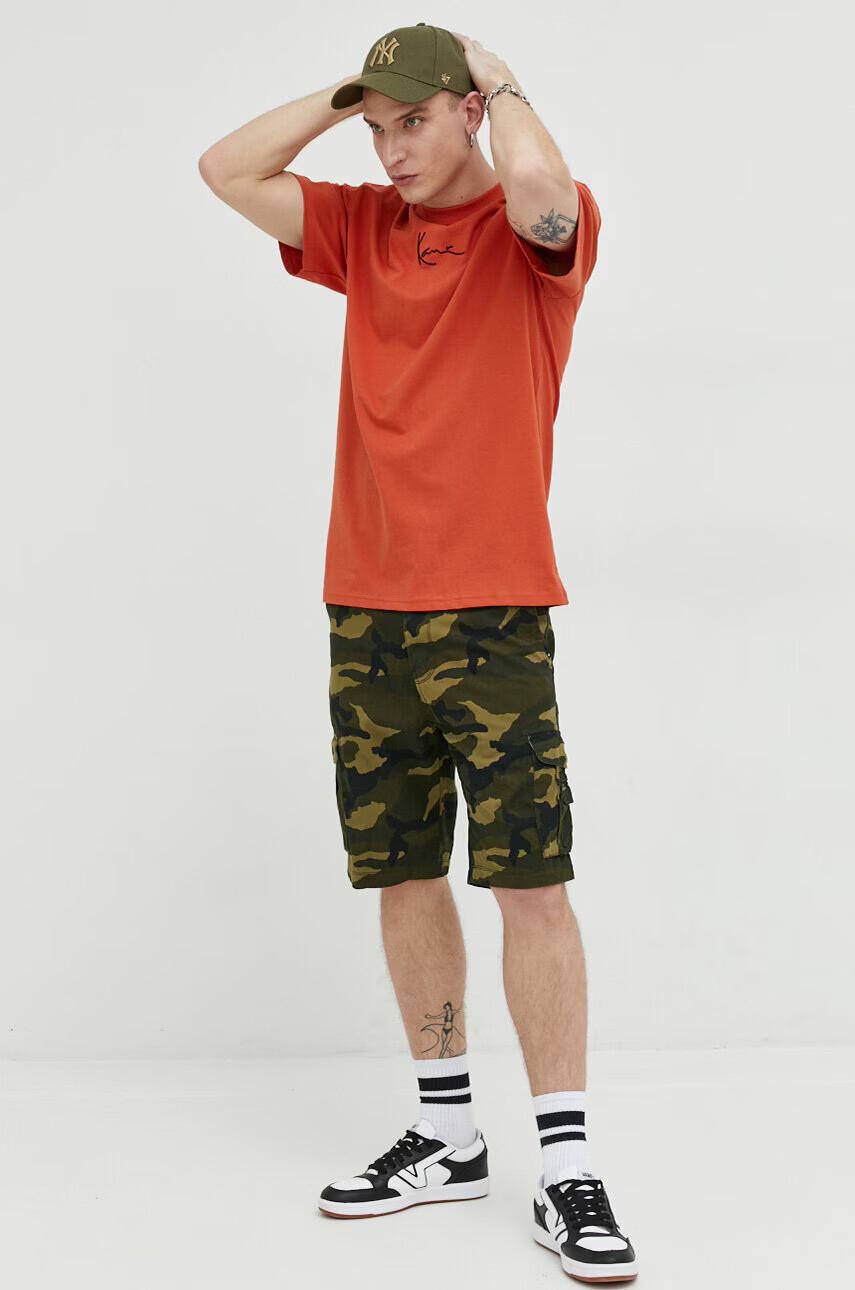 Quiksilver Памучен къс панталон в зелено - Pepit.bg