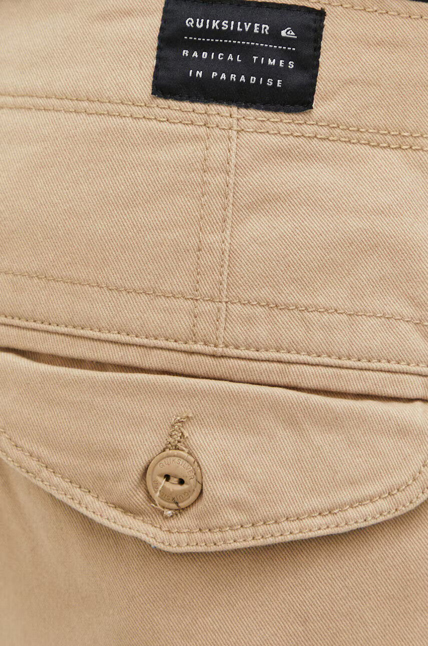 Quiksilver Памучен къс панталон в бежово - Pepit.bg